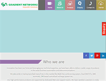 Tablet Screenshot of gradientnetworks.in